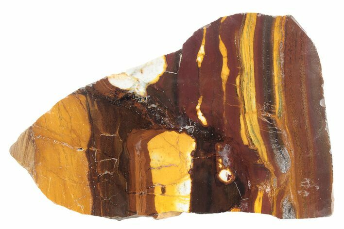 Polished Desert Sunset Banded Iron Slab - Western Australia #234790